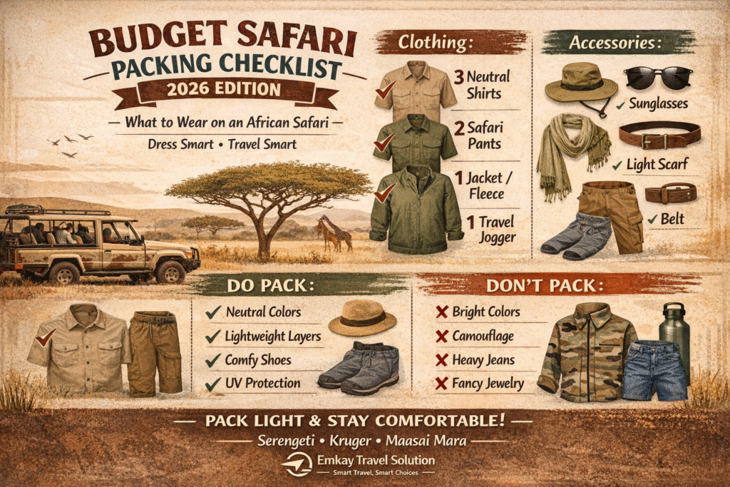 What to Wear on an African Safari in 2026: The Ultimate Budget-Friendly Packing Checklist
