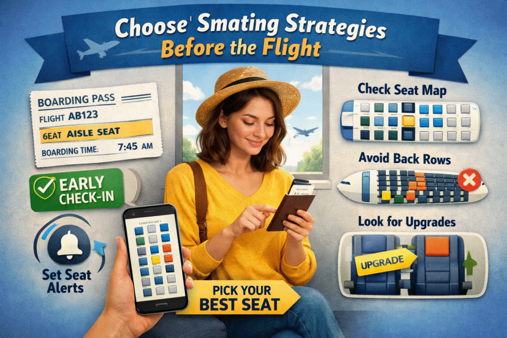 Smart airplane seat selection tips before flight booking