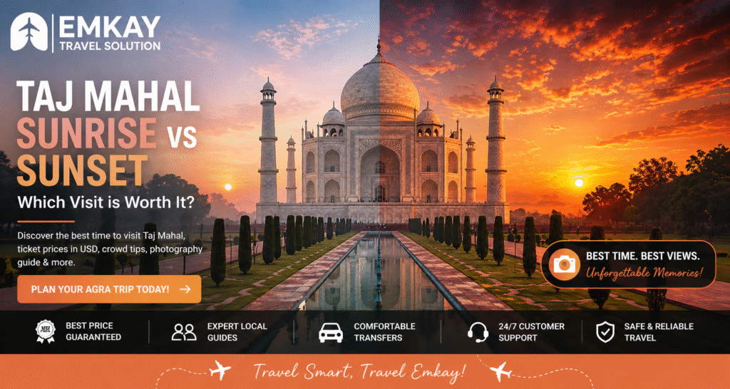 Best Time to Visit the Taj Mahal: Sunrise or Sunset?