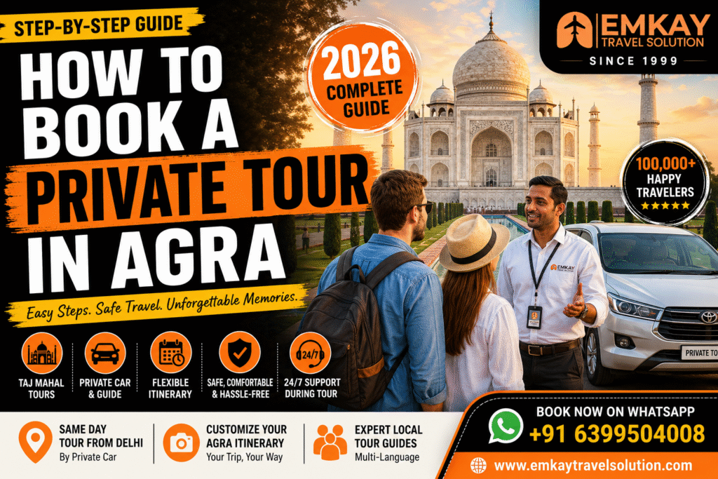 Step-by-Step: Booking Private Tours in Agra – A Complete Guide by EMKAY Travel Solution